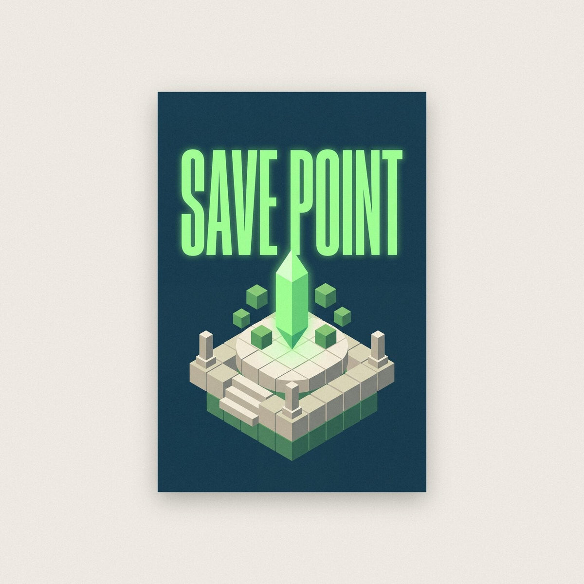 Save Point Gaming Art Print
