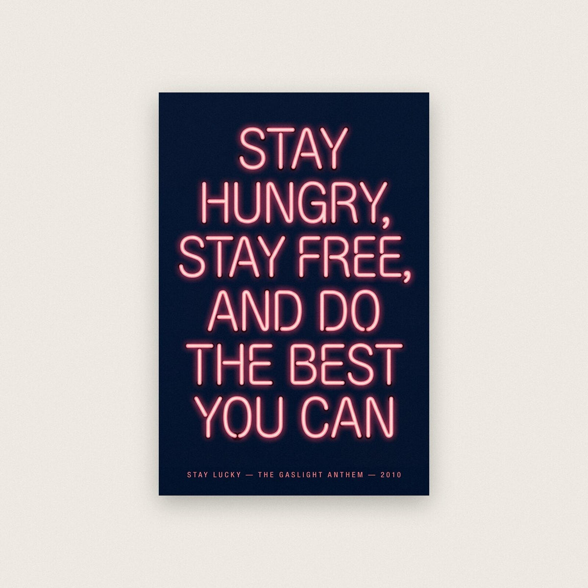 Stay Lucky The Gaslight Anthem Lyrics Print