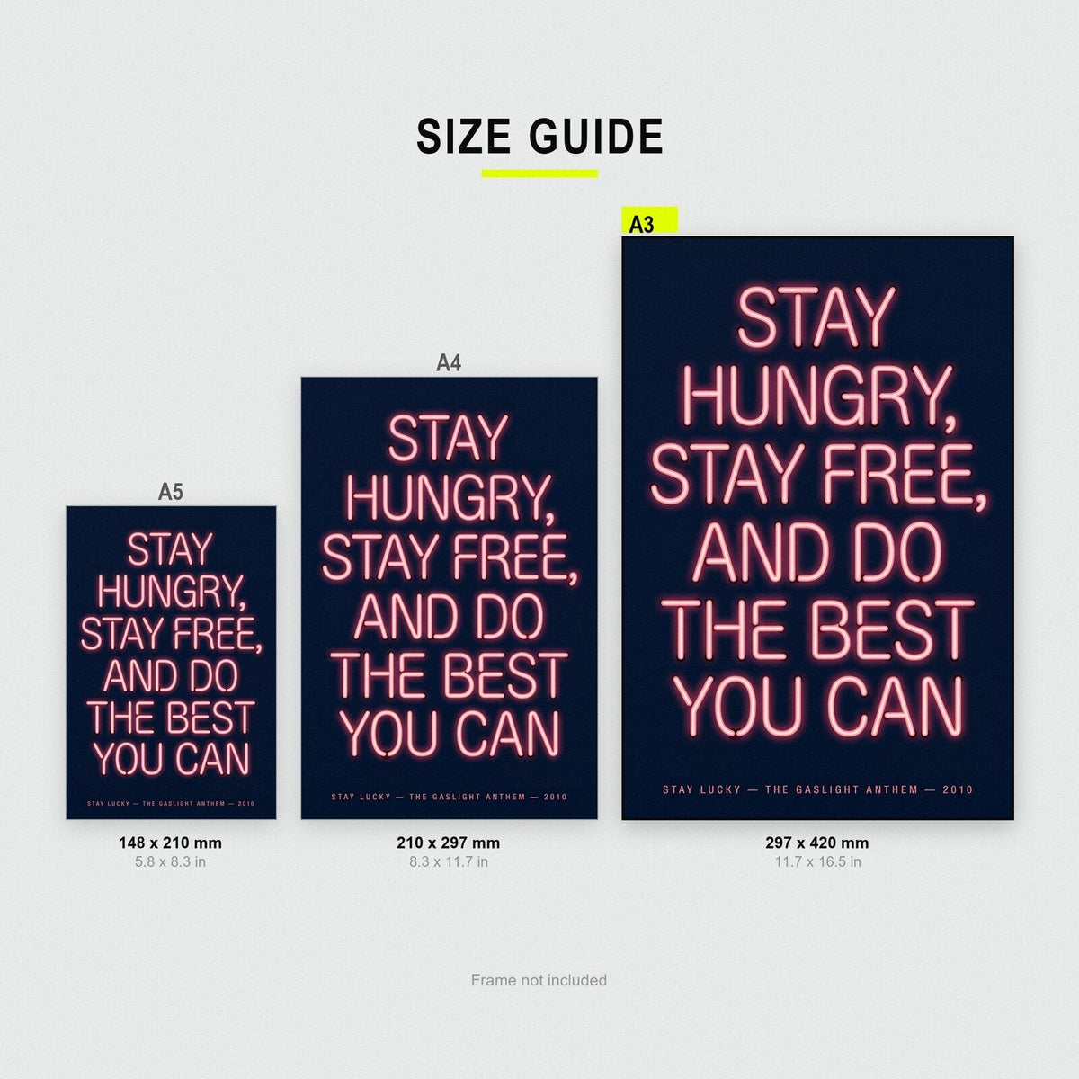 Stay Lucky The Gaslight Anthem Lyrics Print