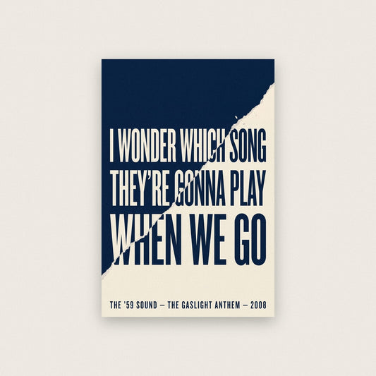 Which Song Lyrics Print