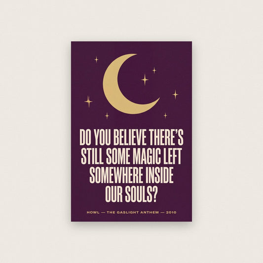 Howl Lyrics Print