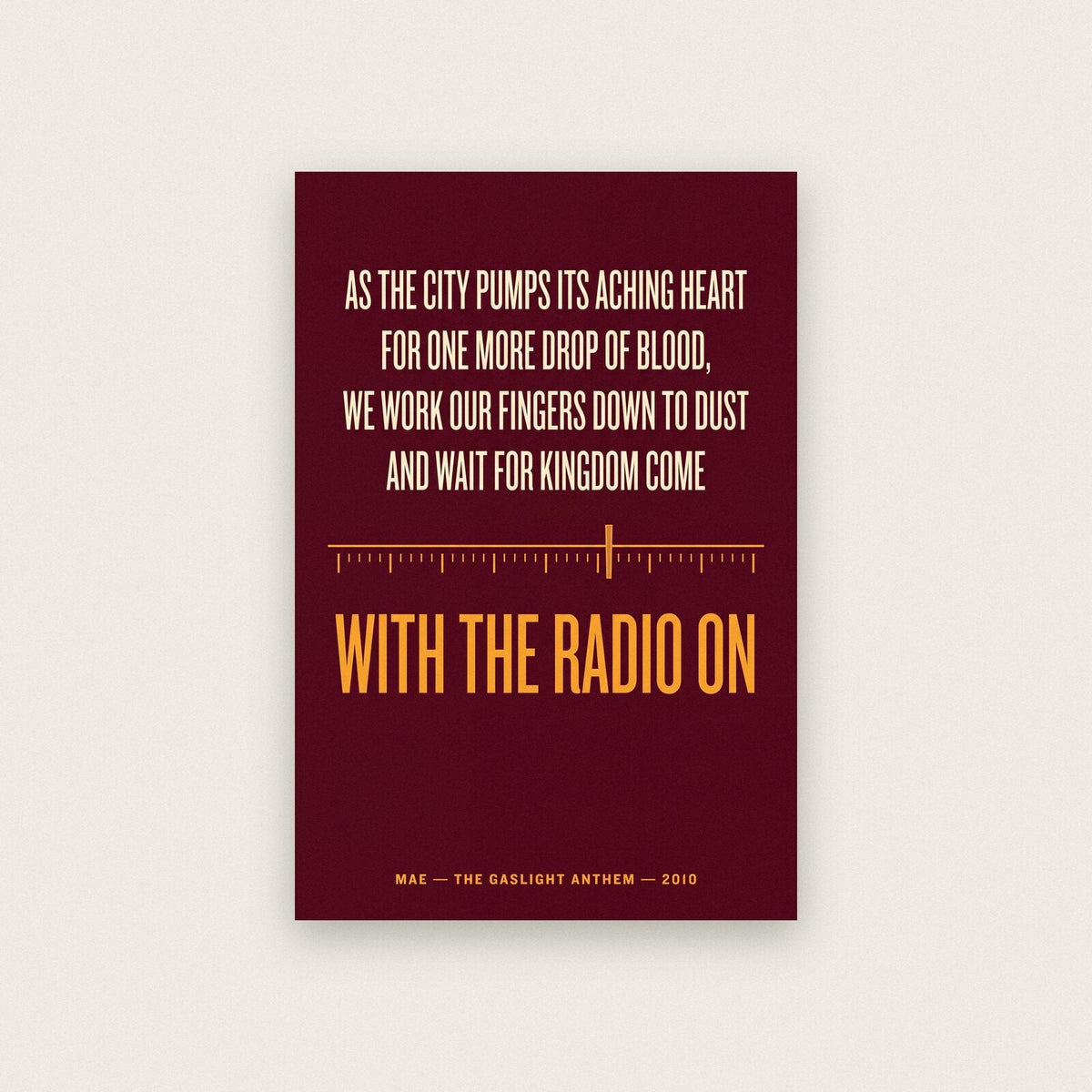 Mae Lyrics Print