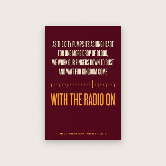 Mae Lyrics Print