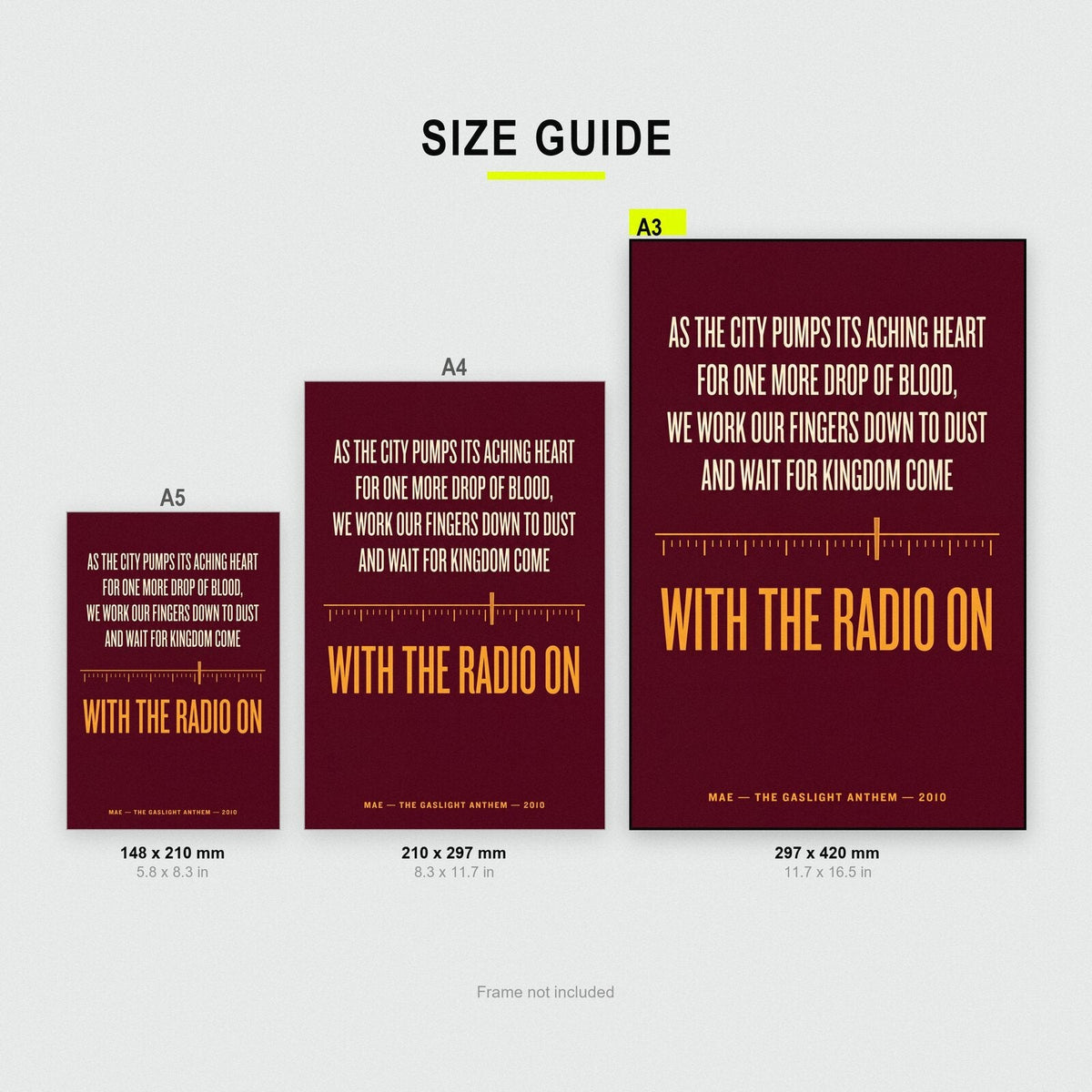 Mae Lyrics Print