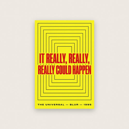 The Universal Lyrics Print