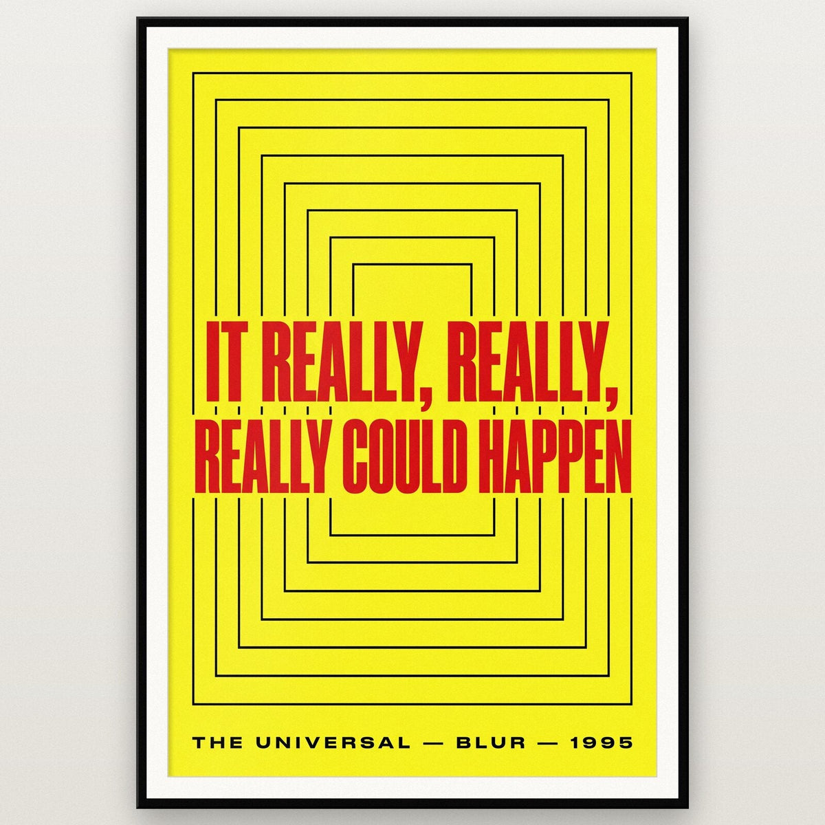 The Universal Lyrics Print