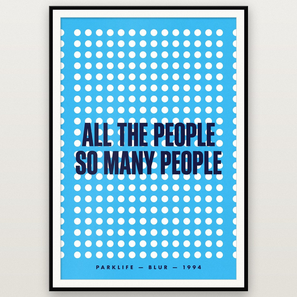 Parklife Lyrics Print