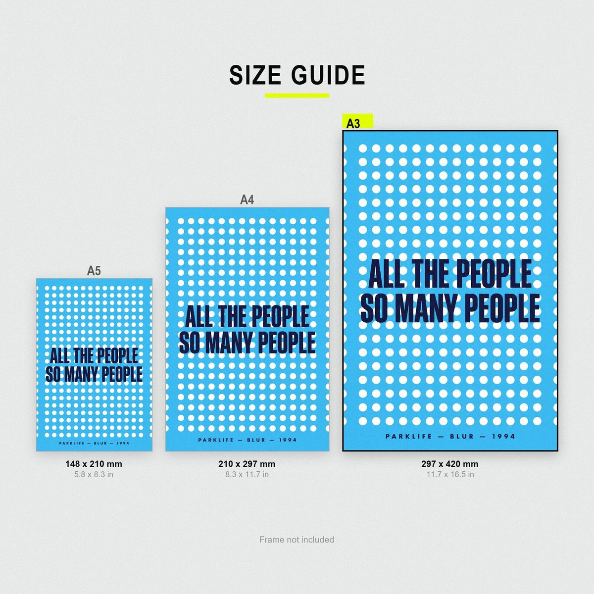 Parklife Lyrics Print
