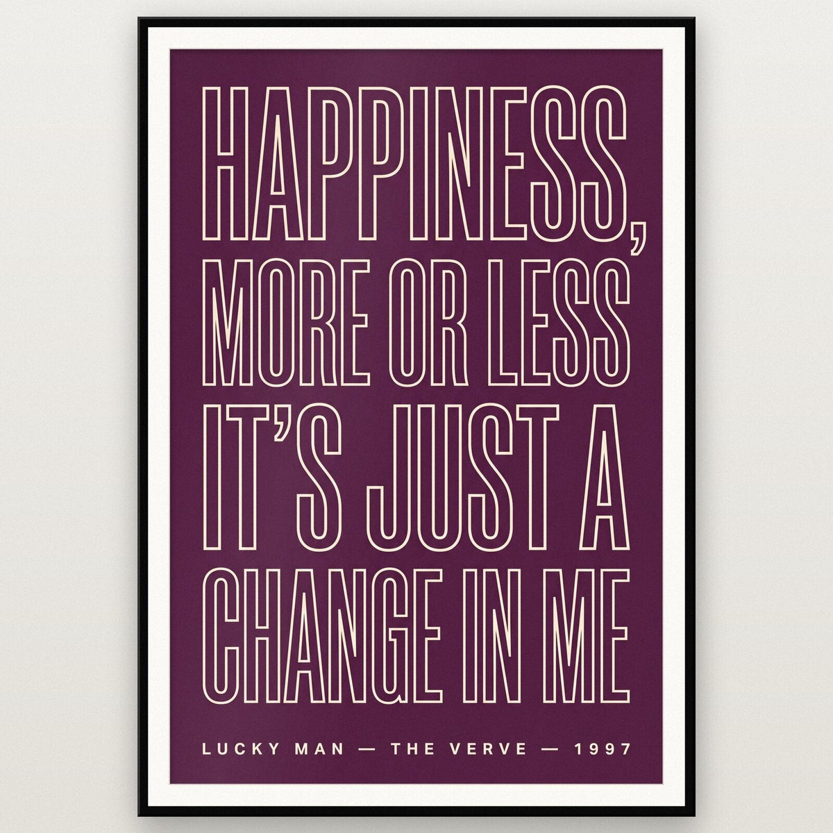 Lucky Man Lyrics Print