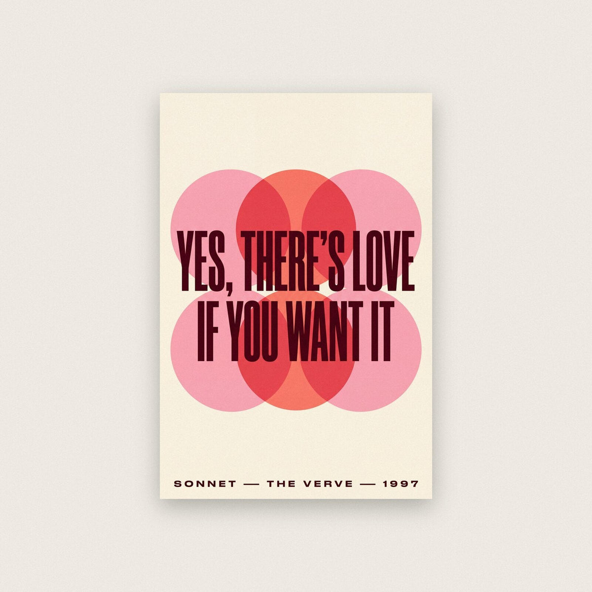 Sonnet Lyrics Print
