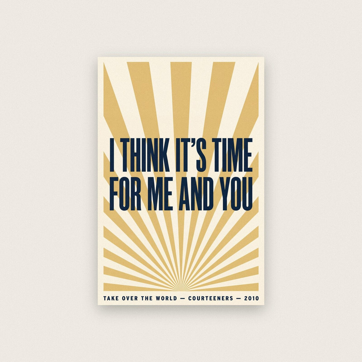 Take Over The World Lyrics Print