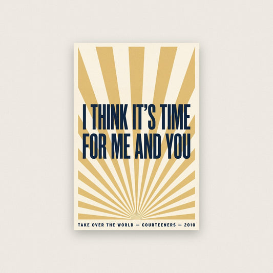 Take Over The World Lyrics Print