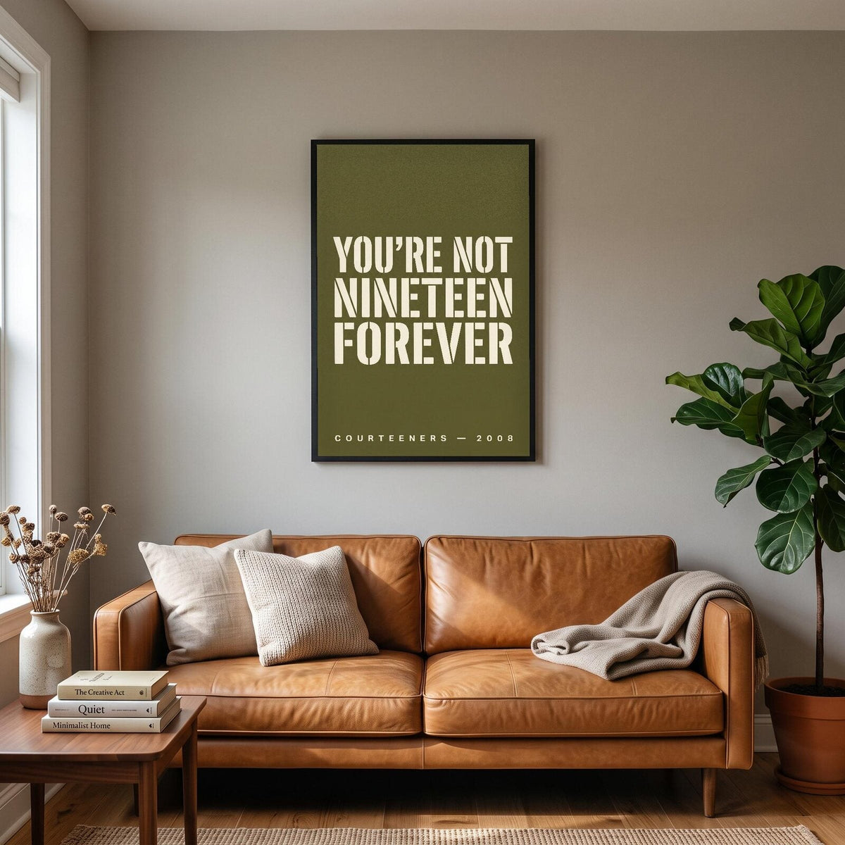 Not Nineteen Forever Courteeners Lyrics Print