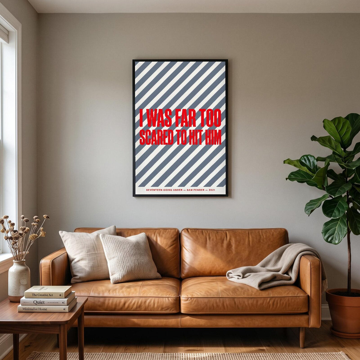 Seventeen Going Under Sam Fender Lyrics Print