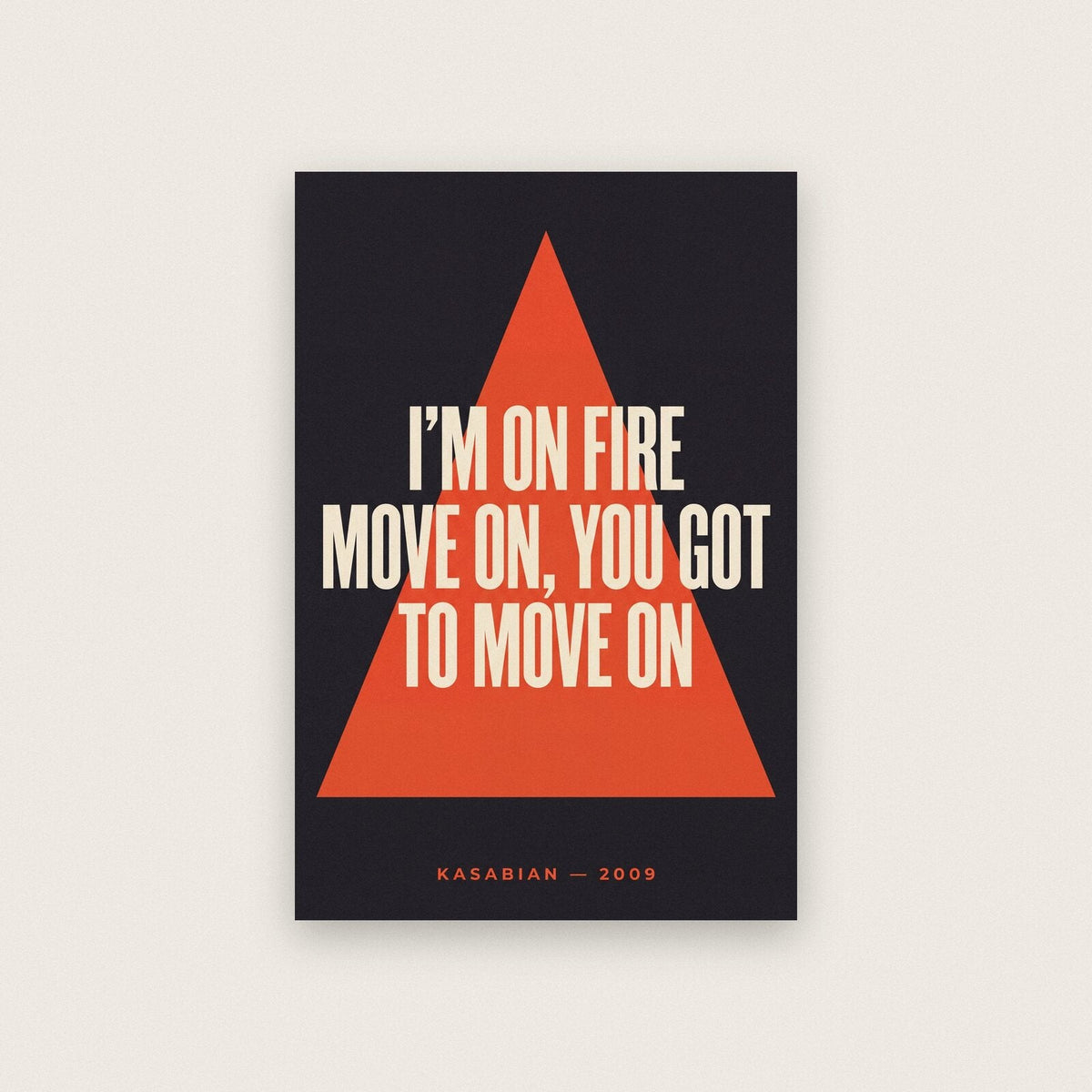 Fire Lyrics Print