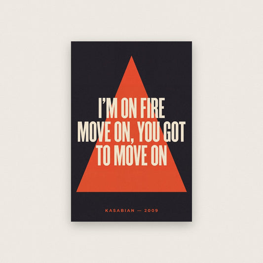 Fire Lyrics Print