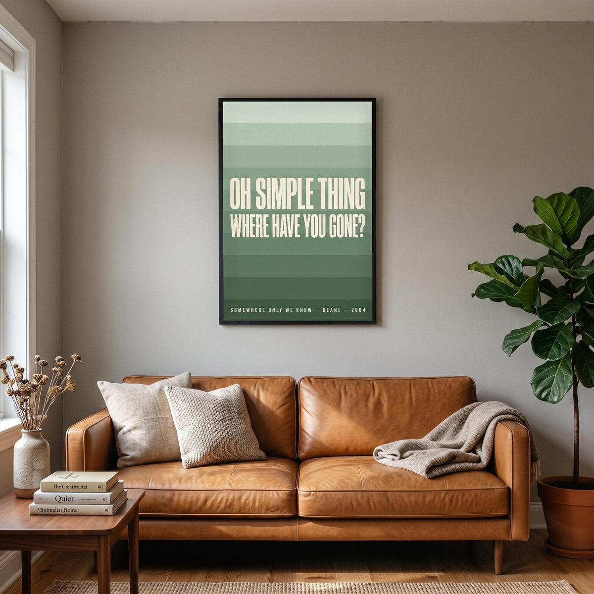 Somewhere Only We Know Keane Lyrics Print