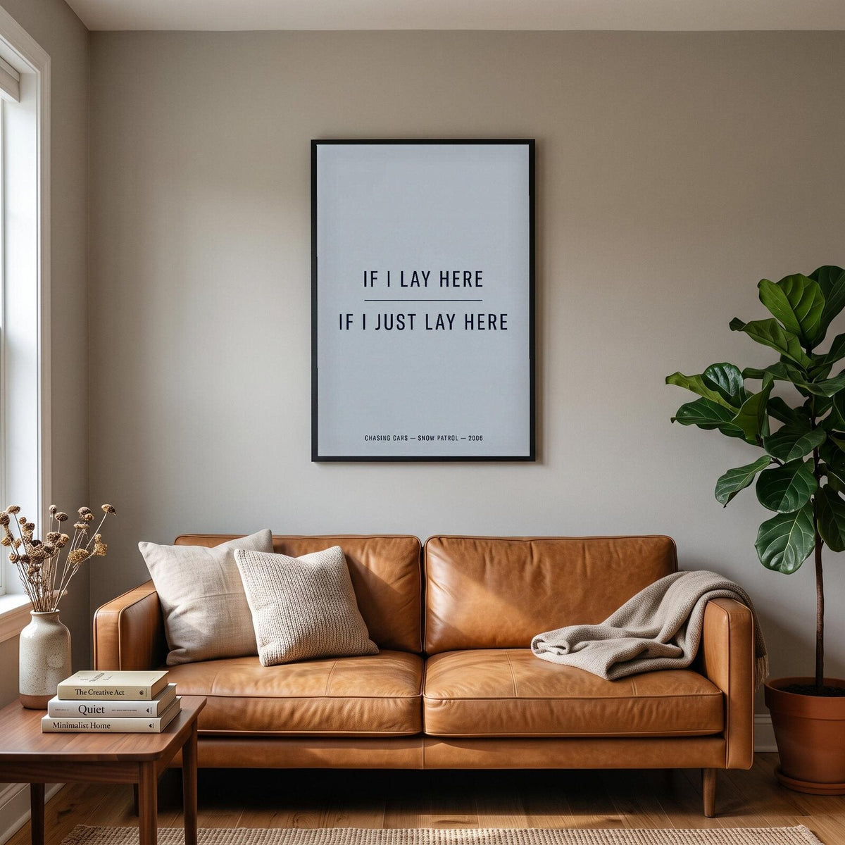 Chasing Cars Lyrics Print