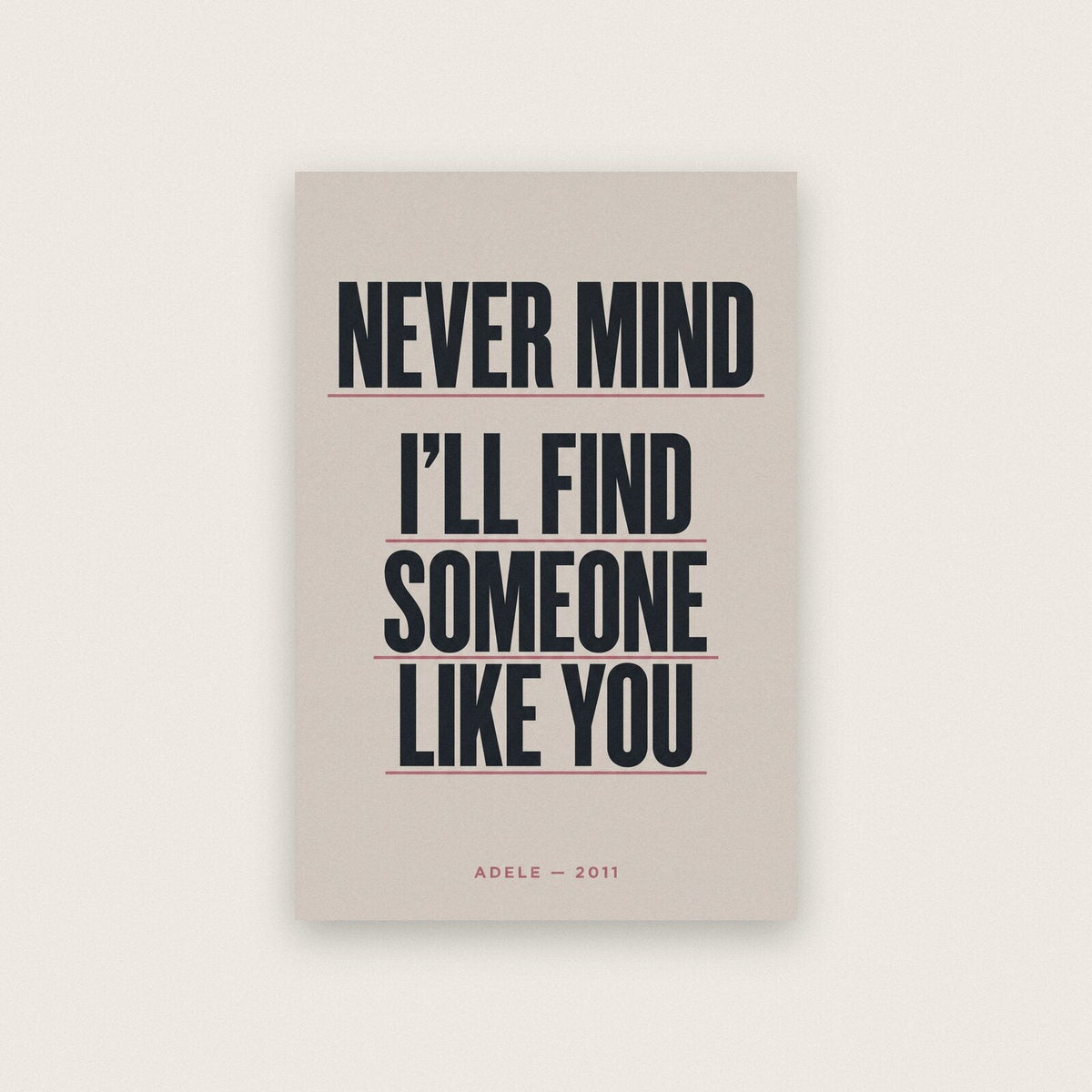 Someone Like You Lyrics Print
