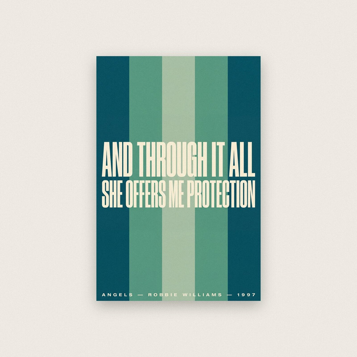 Angels Lyrics Print