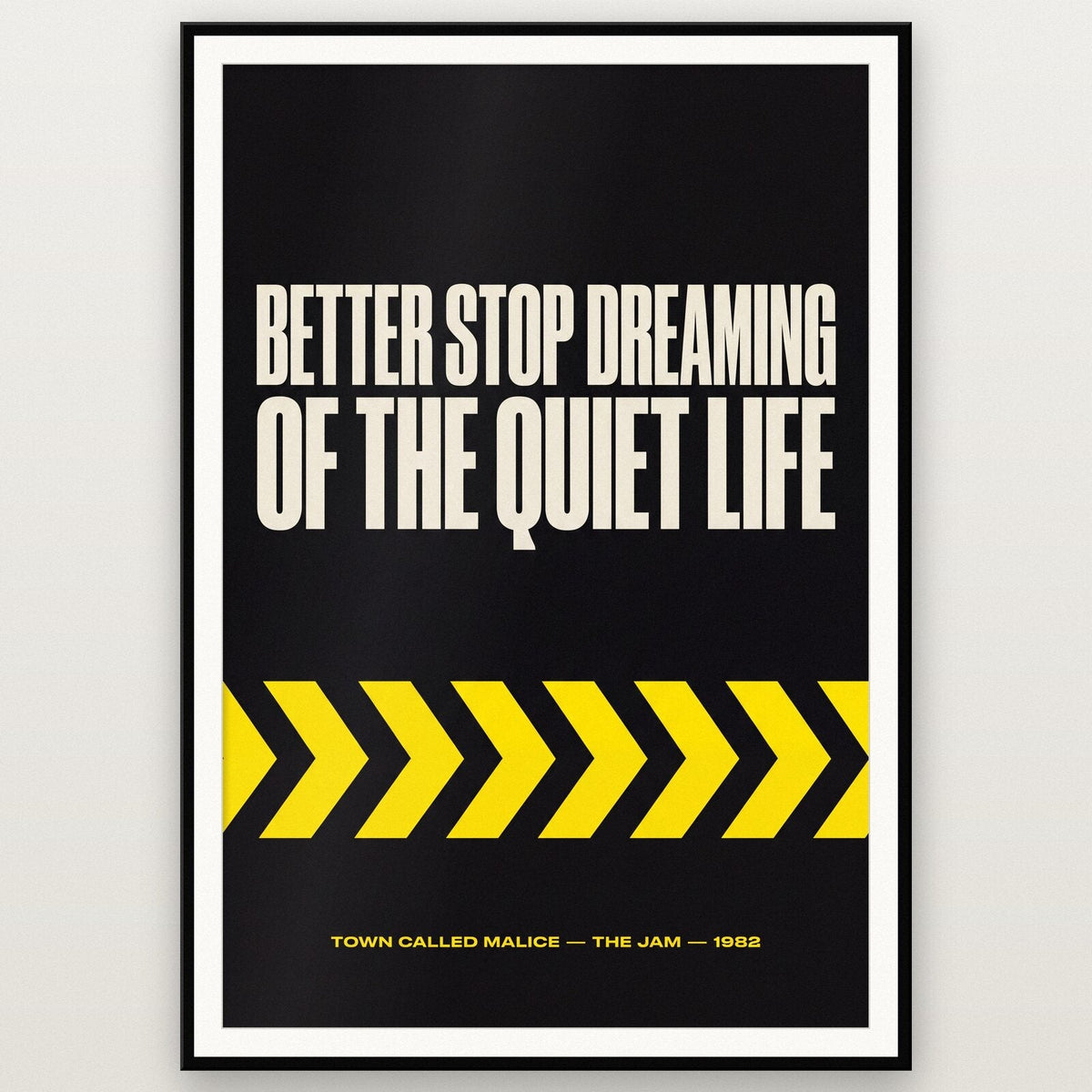 Town Called Malice The Jam Lyrics Print