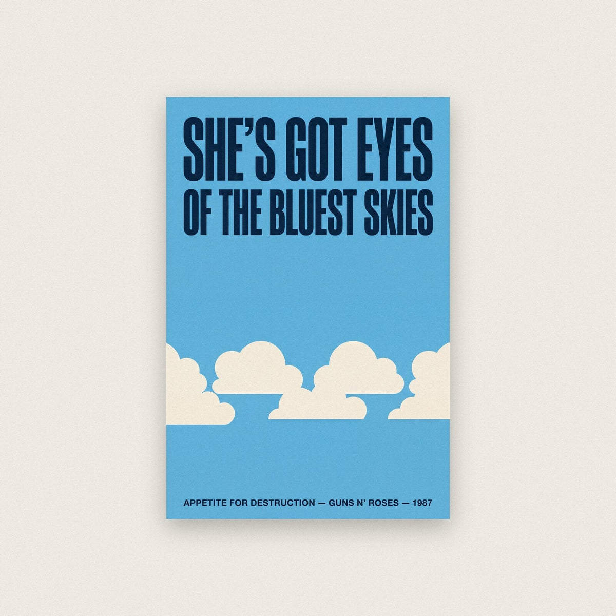 Sweet Child O Mine Lyrics Print