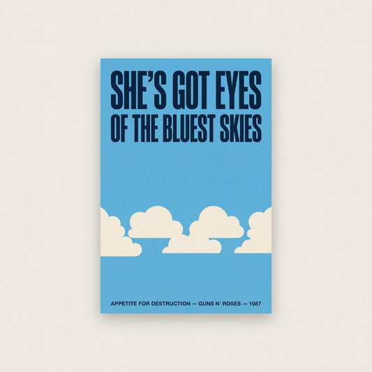 Sweet Child O Mine Lyrics Print