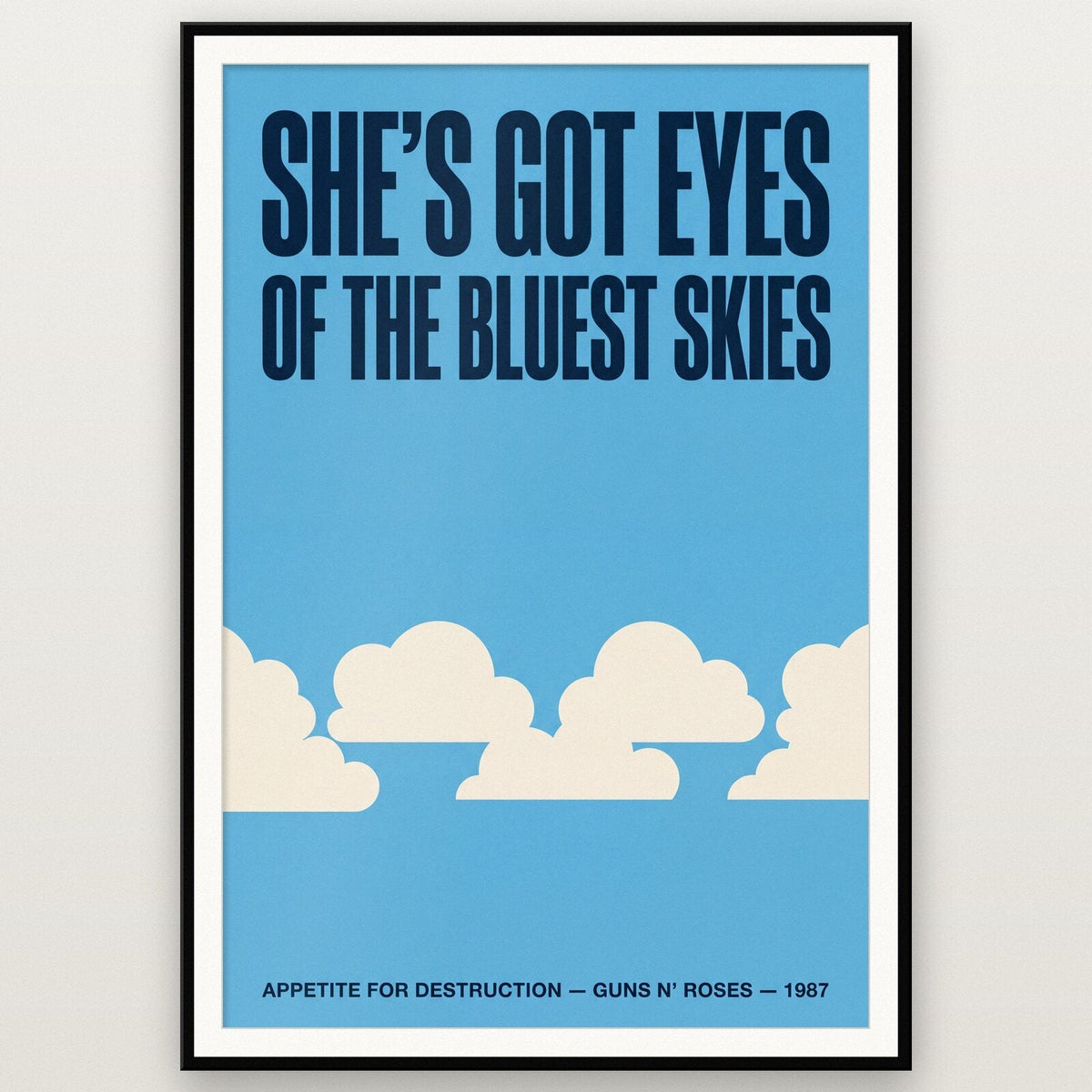 Sweet Child O Mine Lyrics Print