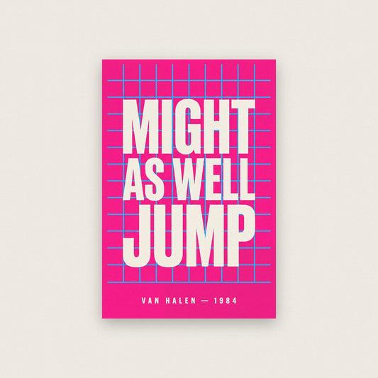 Jump Lyrics Print